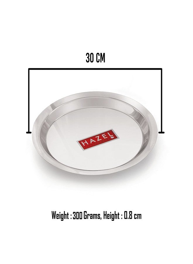HAZEL Stainless Steel Lid Tope Cover Plates Ciba for Kadhai Vessels Pot Tope, 30 cm - Image 3